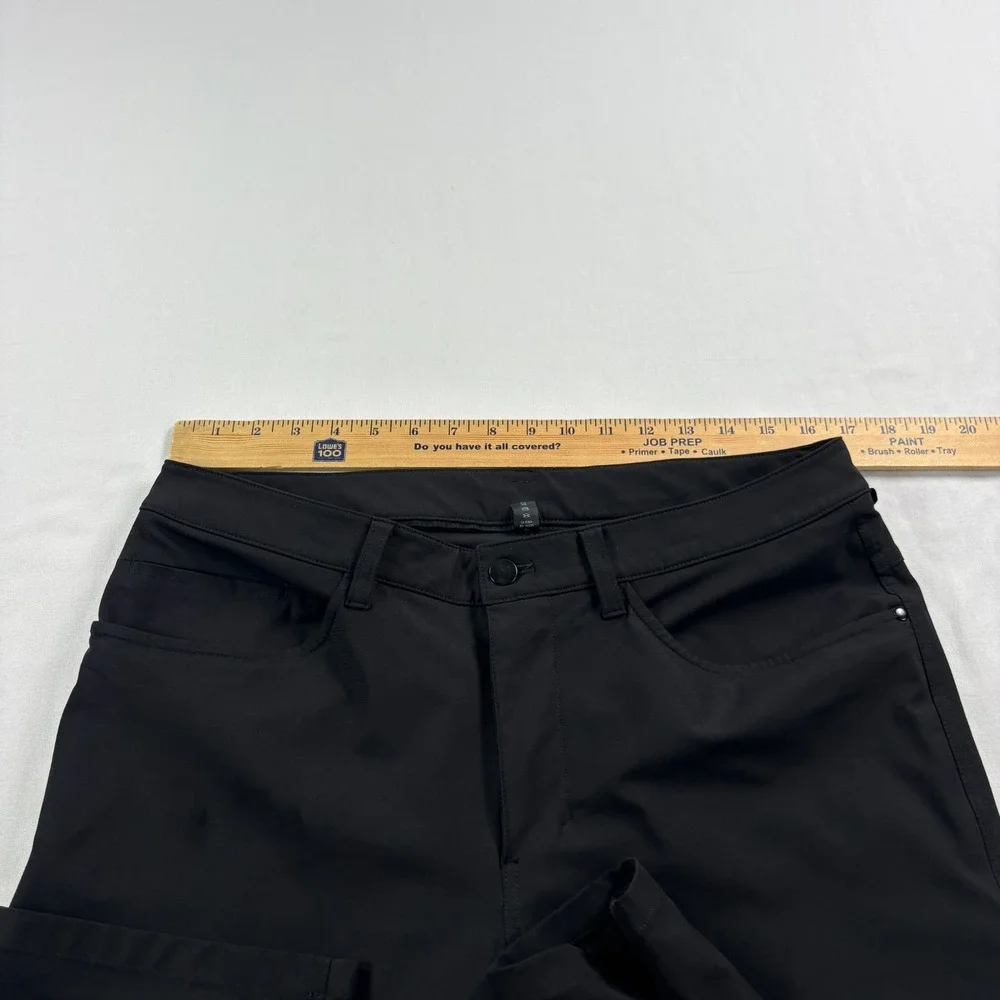 Lululemon ABC Pants Mens 33x35 Black Chino Classic Fit Tech Stretch Golf